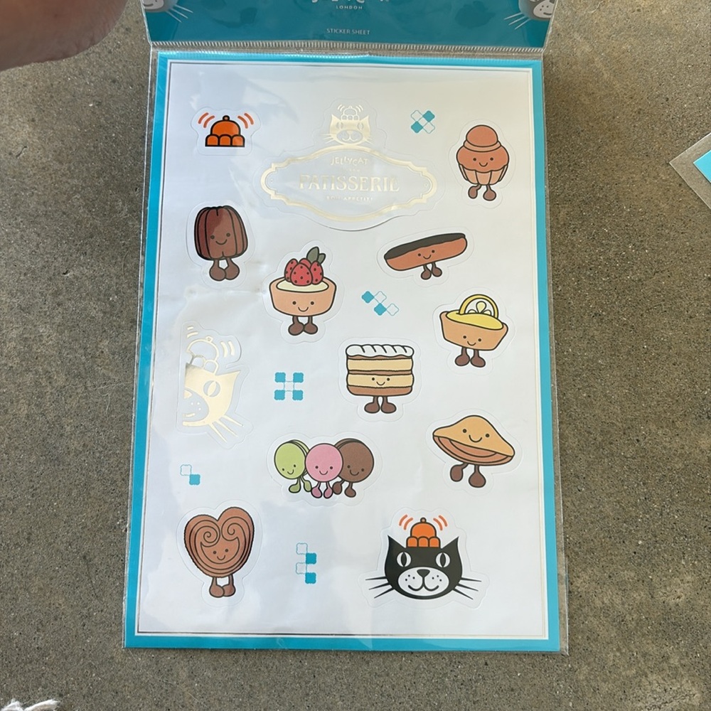 NWT Jellycat Collette Tarte Au Citron pin and sticker sheet - Picture 3 of 3